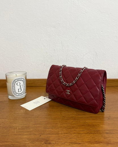 CHANEL WOC RED LAMBSKIN