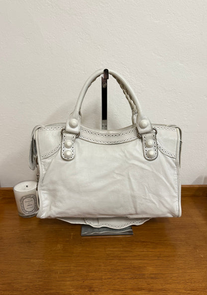 BALENCIAGA CITY BAG WHITE