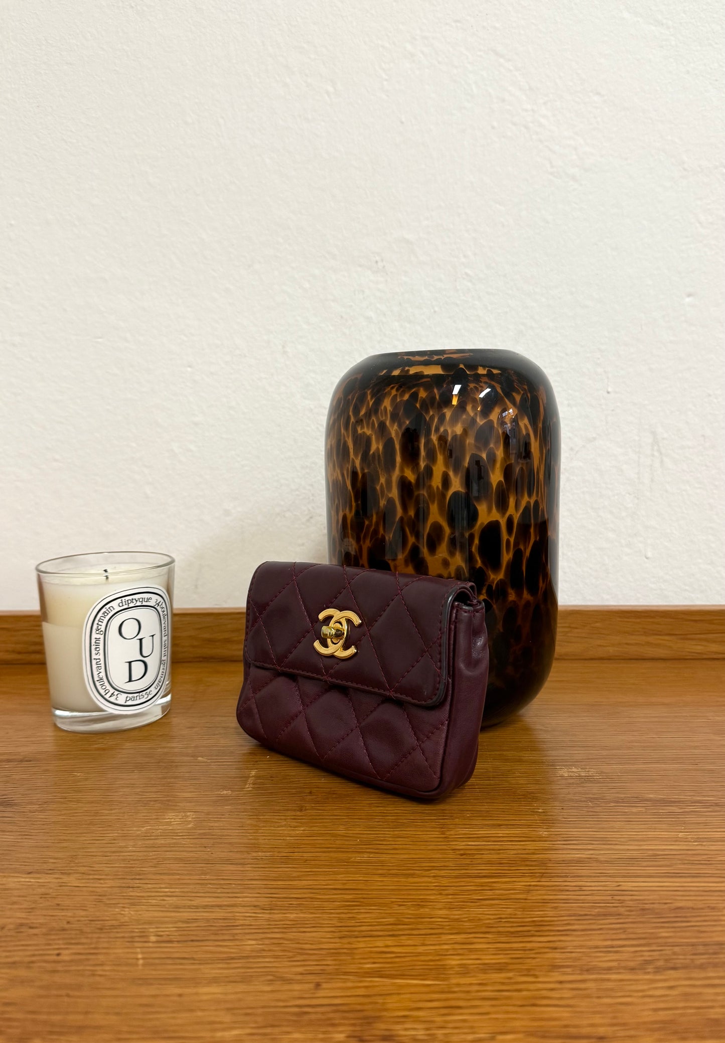 CHANEL BURGUNDY BELT BAG