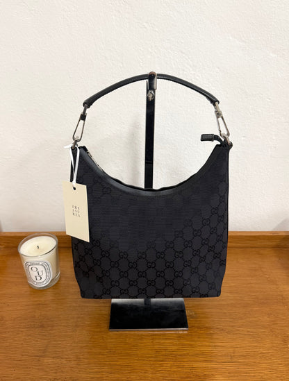 GUCCI GG BLACK SHOULDER BAG
