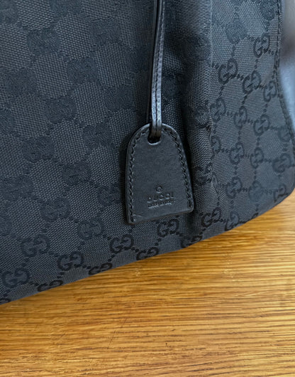 GUCCI GG SHOULDER BAG BLACK & POUCH TOM FORD ERA