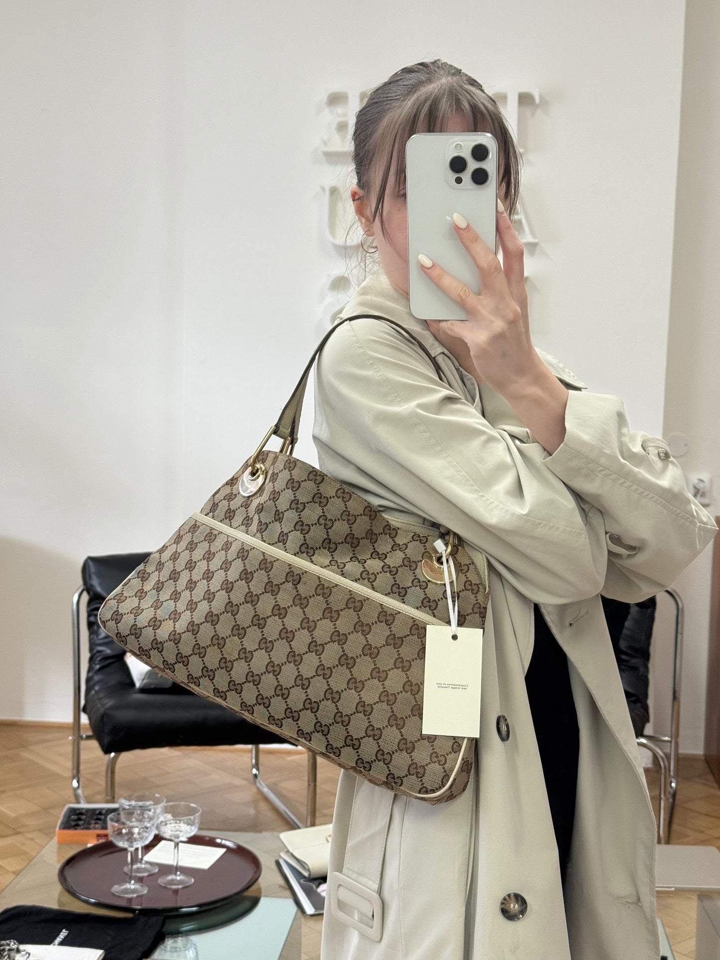 GUCCI GG MONOGRAM SHOULDER BAG